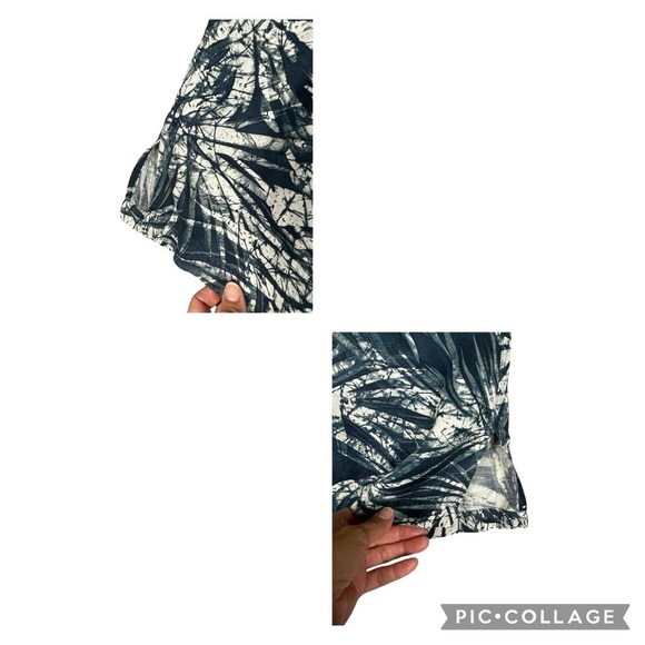 Polo Ralph Lauren Clayton Blue Linen Silk Palm Tree Hawaiian Button Shirt Sz L - Picture 6 of 12